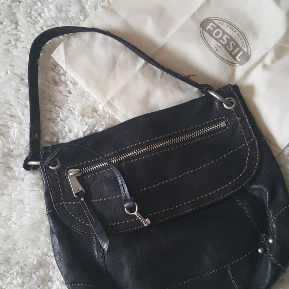 Fossil Black Leather handbag